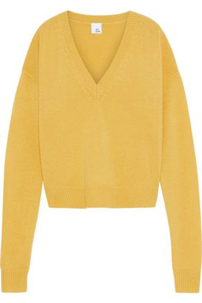 Shop Iris & Ink Woman Cashmere Sweater Yellow