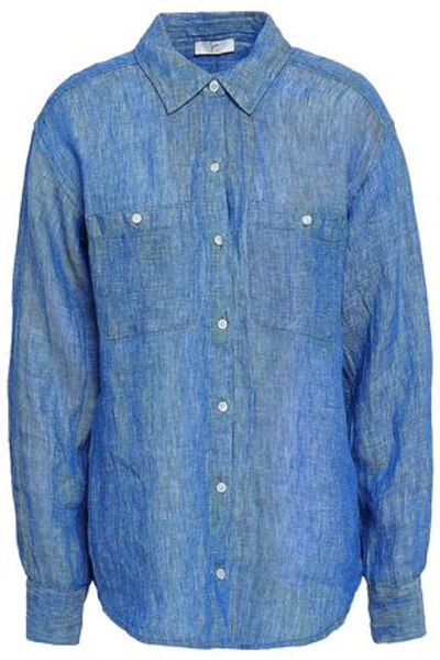 Shop Joie Linen Shirt In Light Blue