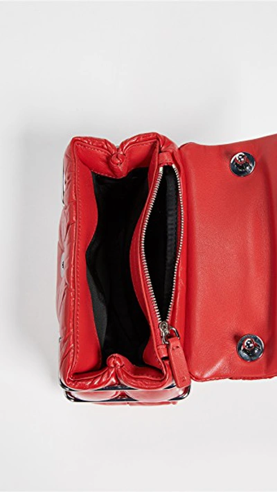 Shop Alexander Wang Halo Quilted Crossbody Bag In Red