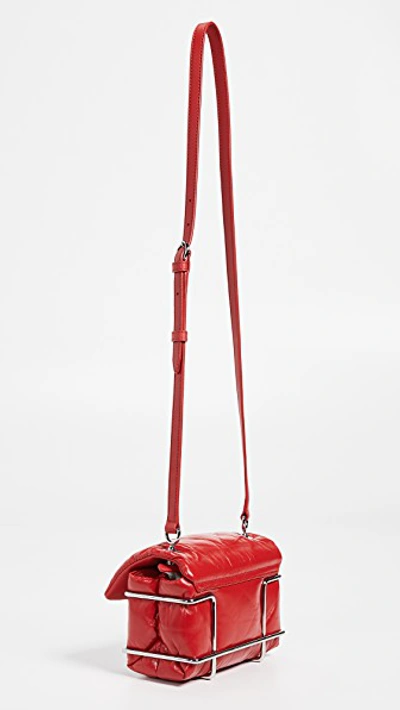 Shop Alexander Wang Halo Quilted Crossbody Bag In Red