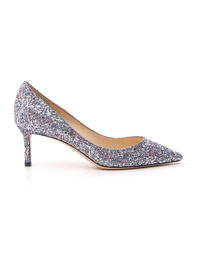 Shop Jimmy Choo Romy 60 Glitter Pumps In Multi