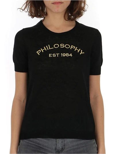 Shop Philosophy Di Lorenzo Serafini Branded T In Black