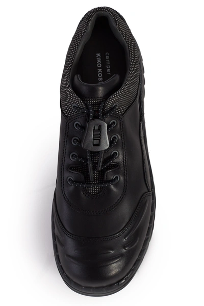 Shop Kiko Kostadinov X Camper Lab Leather Sneaker In Force Negro,lucr.oqu