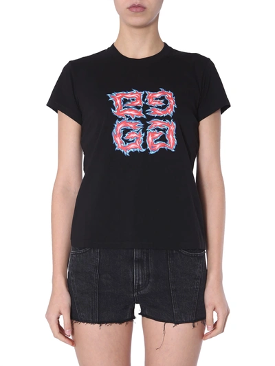 Shop Givenchy Crew Neck T-shirt In Nero