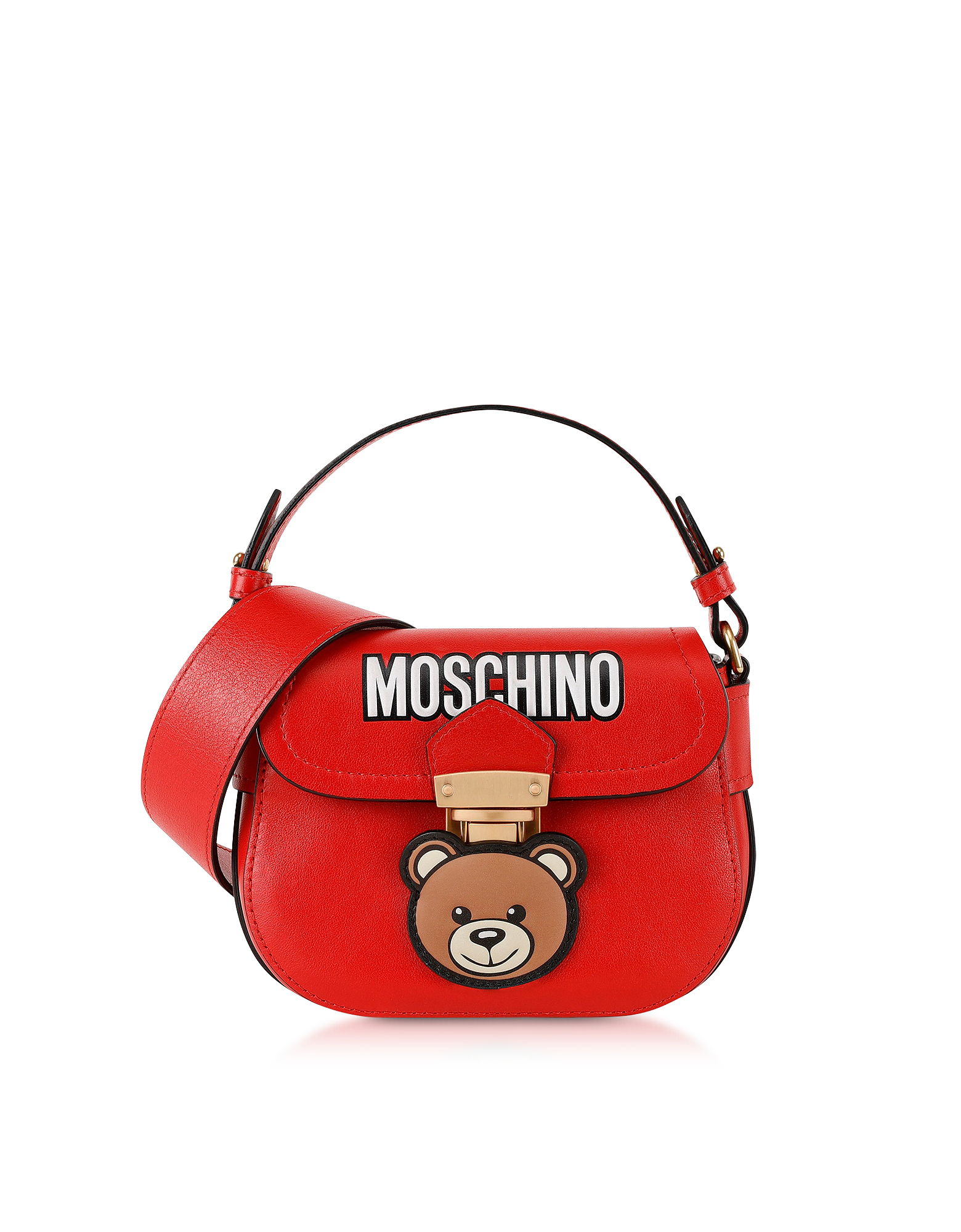 moschino small leather shoulder bag