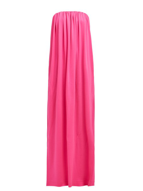 Calvin Klein 205W39Nyc Strapless Wool Jersey Column Gown In Pink | ModeSens