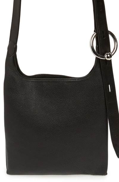 Shop Rebecca Minkoff Small Karlie Leather Feed Bag - Black