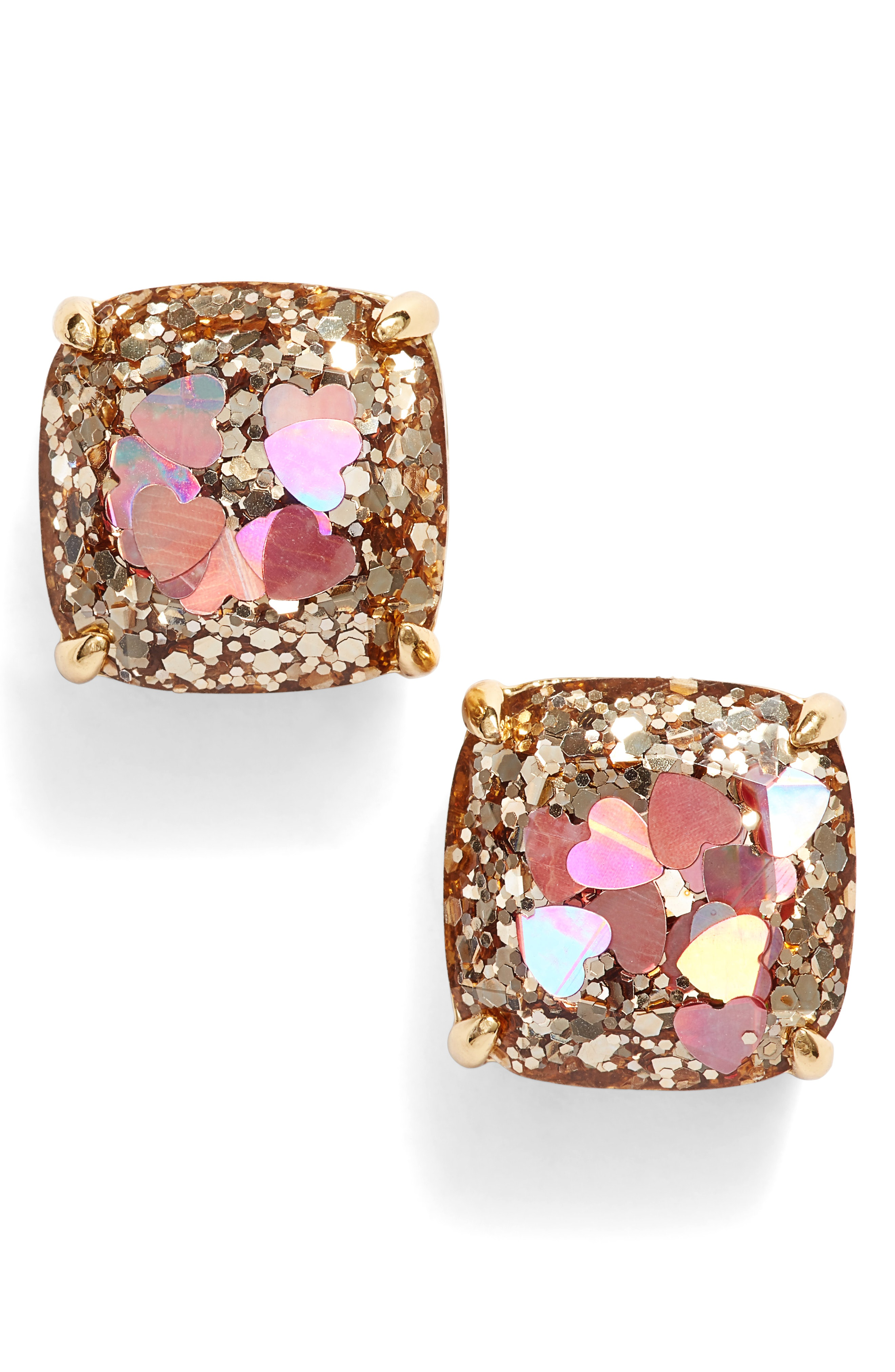 kate spade multi glitter earrings