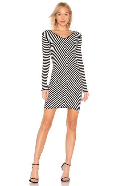 Shop Rag & Bone /jean Halifax Mini Dress In Black & White.