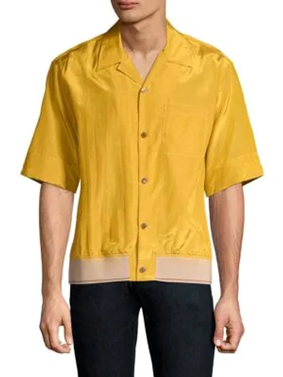 Shop 3.1 Phillip Lim Souvenir Pajama Button-down Shirt In Turmeric