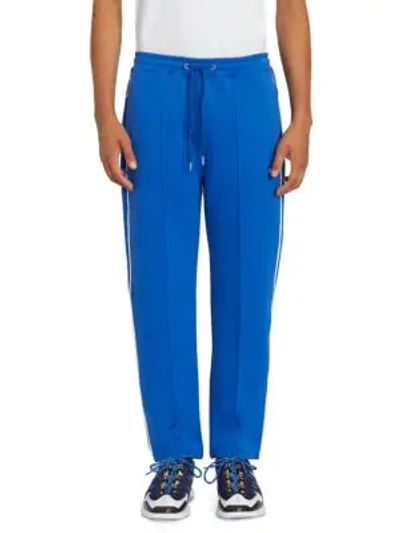 Shop Kenzo Piped Jogging Trousers In French Blue