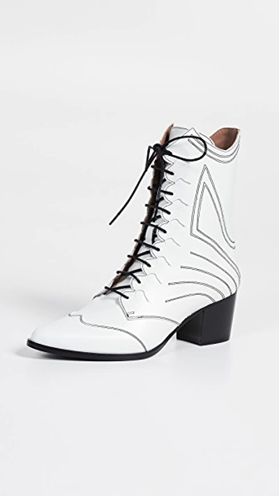 Shop Tabitha Simmons Swing Boots In White