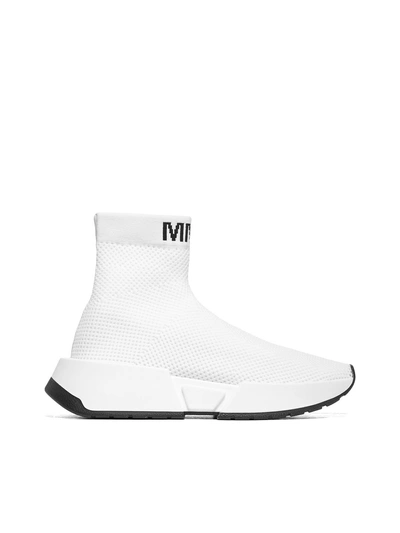 Shop Mm6 Maison Margiela Sneakers In Bianco