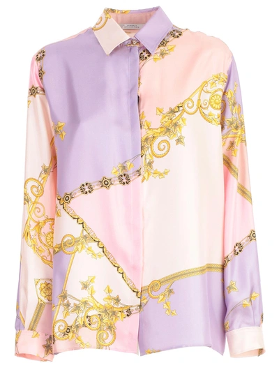 Shop Versace Printed Shirt In Grosa St