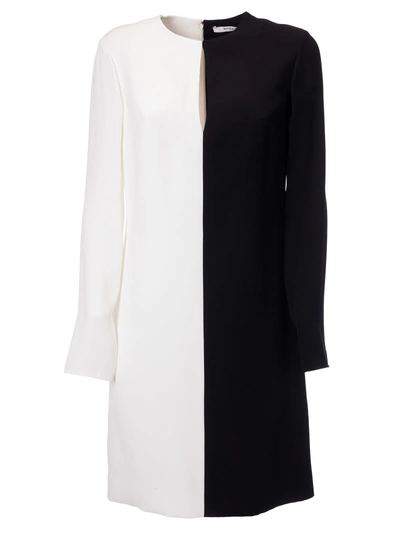 Shop Givenchy Two-tone Shift Dress In Black/white