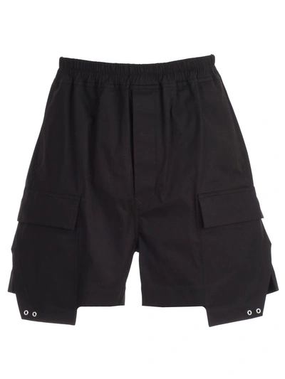 Shop Rick Owens Cargo Relaxed-fit Shorts In Black