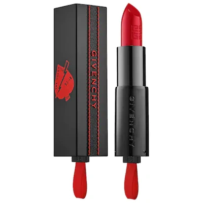 Shop Givenchy Rouge Interdit Satin Lipstick - Love Collection 13 Rouge Interdit 0.12 oz/ 3.4 G