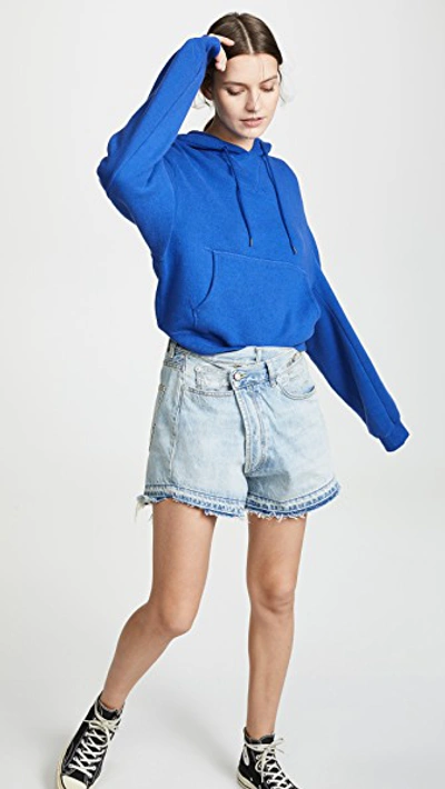 Shop R13 Crossover Shorts In Tilly With Let Down Hem