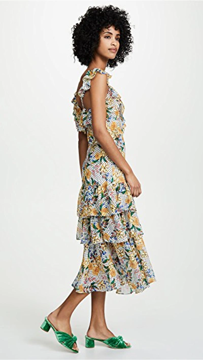 Shop Marissa Webb Lisandra Dress In Tropical Floral Dot White