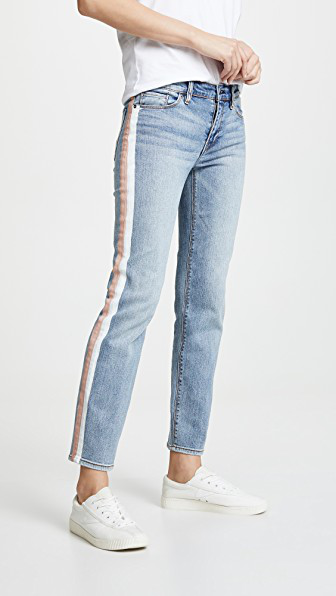hudson striped jeans