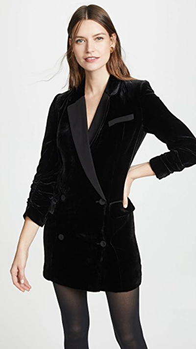 Shop Joie Albertyne Blazer Dress In Caviar