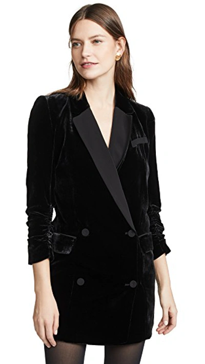 Shop Joie Albertyne Blazer Dress In Caviar