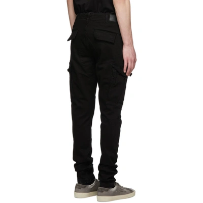 Shop Amiri Black Cargo Jeans In Blk Black