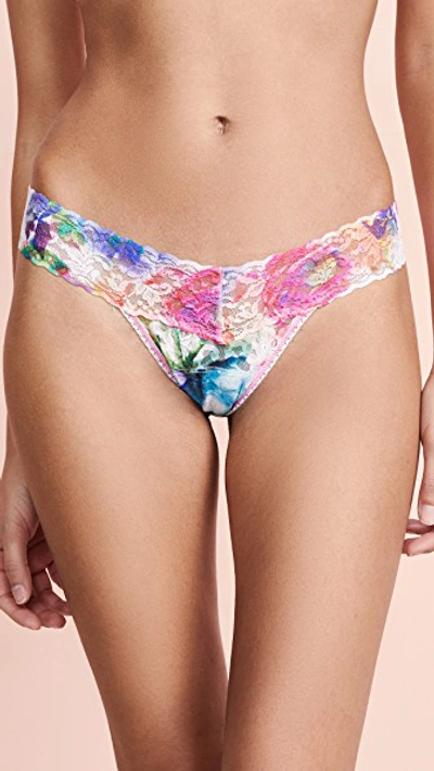 Shop Hanky Panky Impressionista Low Rise Thong In Multi