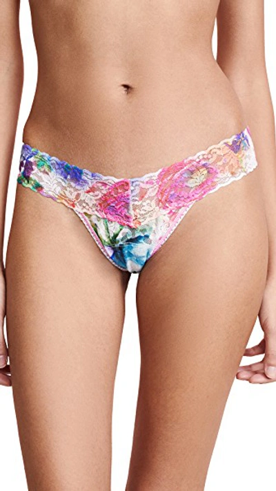 Shop Hanky Panky Impressionista Low Rise Thong In Multi