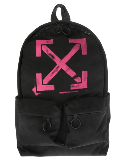 Shop Off-white Faded Arrow Print Backpack