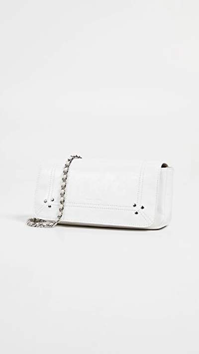 Shop Jérôme Dreyfuss Bob Crossbody Bag In Froisse Blanc