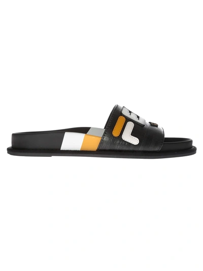 Shop Fendi Mania Motif Sliders