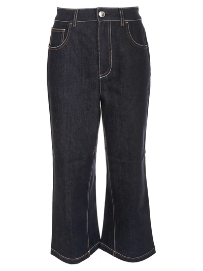 Shop Fendi Wide-leg Jeans