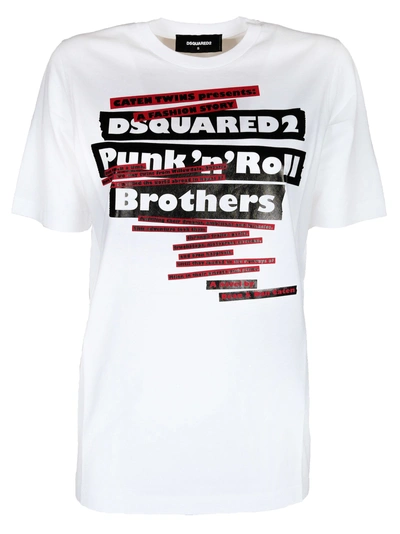 Dsquared2 Punk 'n' Roll T-shirt In White | ModeSens
