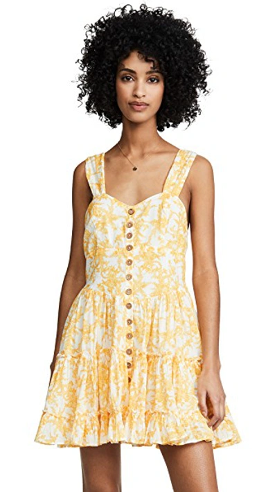 Shop Free People Dance On The Black Top Dress In Ivory Combo