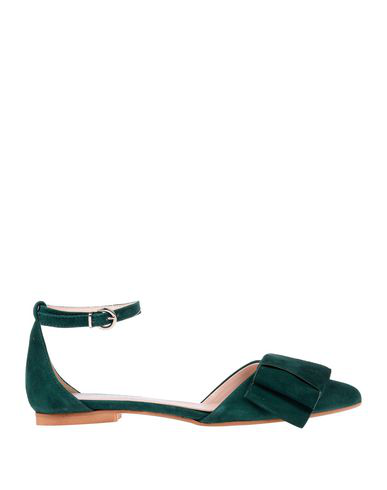 dark green ballet flats