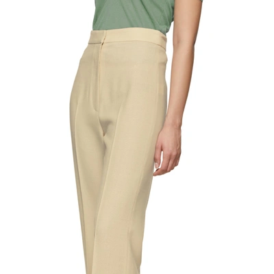 Shop Jacquemus Beige 'le Pantalon Sabbia' Trousers