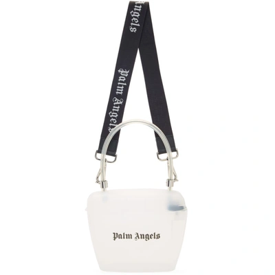 Palm Angels Transparent Padlock Bag In Crystal/blk | ModeSens