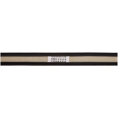 Shop Maison Margiela Black Outline Belt In T8013