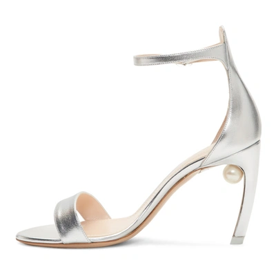 Shop Nicholas Kirkwood Silver Mira Pearl Sandals In N90 Silver