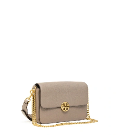 Tory Burch Chelsea Convertible Shoulder Bag In Gray Heron | ModeSens