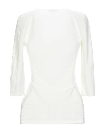 Shop Versace Sweater In Ivory