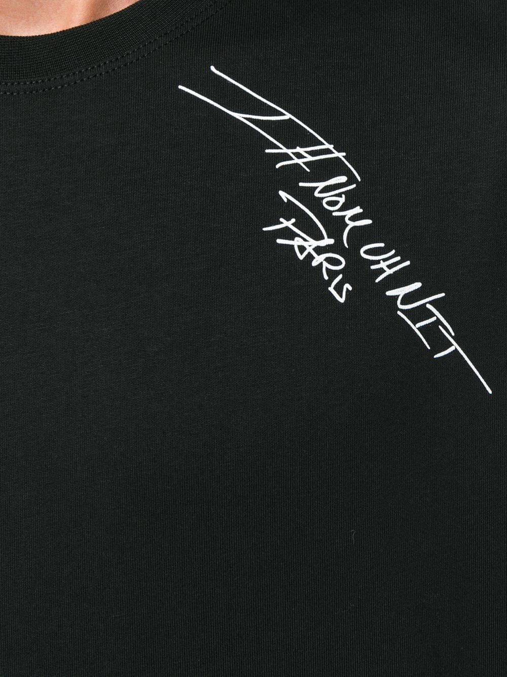 Ih Nom Uh Nit 黑色logo印花圆领t恤 In Black | ModeSens