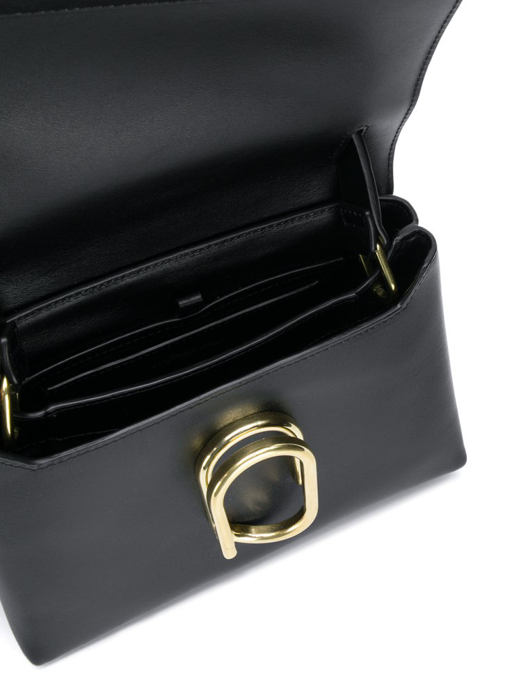 3.1 Phillip Lim Alix Leather Top Handle Mini Satchel In Black/brass
