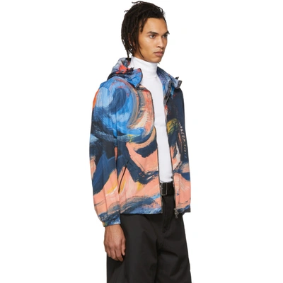 Shop Alexander Mcqueen Multicolor Painters Canvas Blouson Hoodie In 8500 Mix