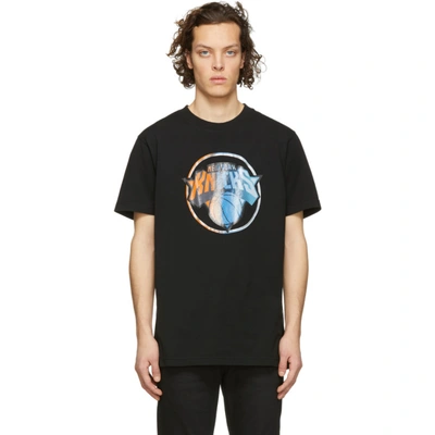 Shop Marcelo Burlon County Of Milan Black Nba Edition Ny Knicks Mesh T-shirt In 1088 Blk/mu