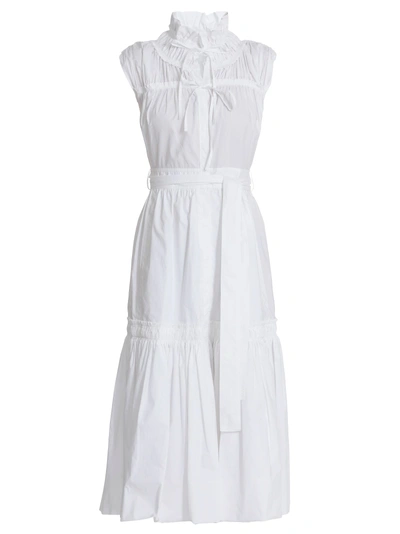 Shop Proenza Schouler Dress Cotton In White