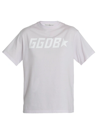 Shop Golden Goose T-shirt Golden In Lilac/ggdb Star