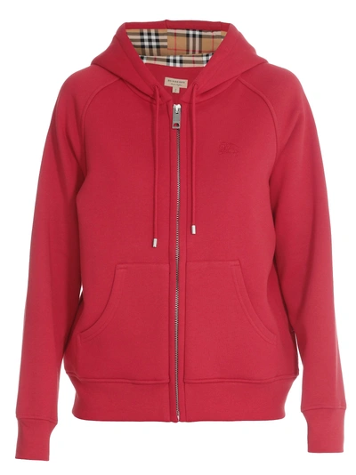 Shop Burberry Hackfall Sweatshirt In Cadmium Red