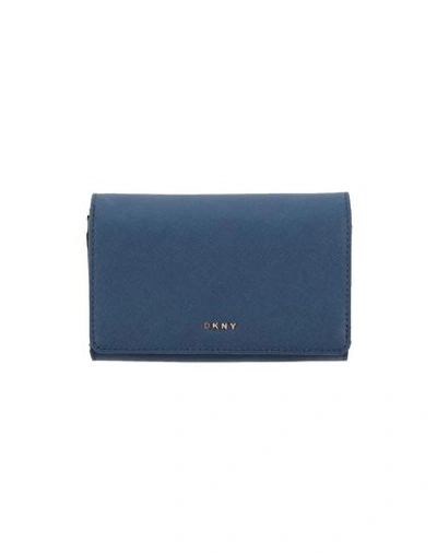 Shop Dkny Wallet In Dark Blue